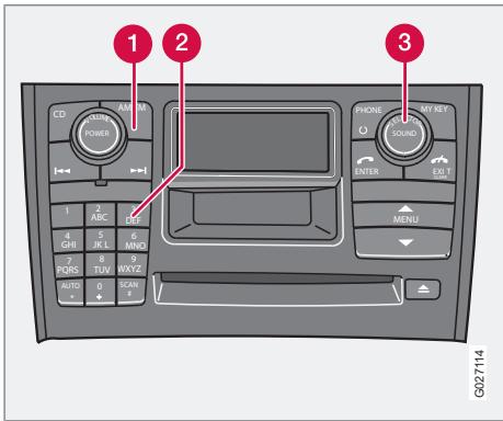 VOLVO XC90 Phase 2 (2006-2014) - Fonctions radio - 1