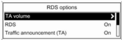 Vauxhall Astra 6 Phase 2 (2012-2015) - Volume of the traffic announcements (TA) - 1