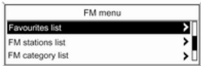 Vauxhall Astra 6 Phase 2 (2012-2015) - Waveband menus - 1