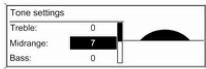 Vauxhall Astra 6 Phase 2 (2012-2015) - Setting bass, middle and treble - 1