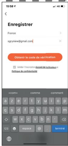 OPTEX 990056 - Création de votre compte - 2