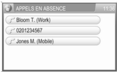 OPEL Zafira B Phase 2 (2008-2014) - À l'aide des listes d'appels - 2