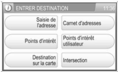 OPEL Zafira B Phase 2 (2008-2014) - Sélection d'une destination sur la carte - 1
