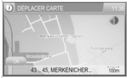 OPEL Zafira B Phase 2 (2008-2014) - Déplacer la destination vers un nouveau lieu : - 1