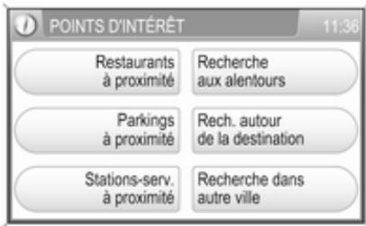OPEL Zafira B Phase 2 (2008-2014) - Pour sélectionner un point d'intérêt : - 2