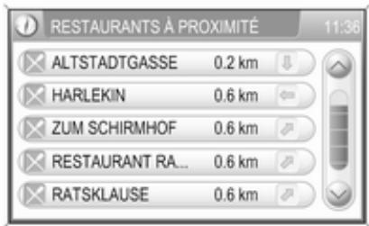 OPEL Zafira B Phase 2 (2008-2014) - Pour sélectionner un point d'intérêt : - 3