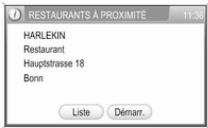 OPEL Zafira B Phase 2 (2008-2014) - Pour sélectionner un point d'intérêt : - 4
