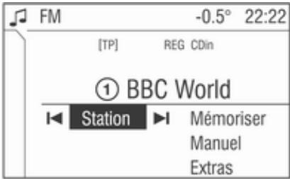 OPEL Zafira B Phase 2 (2008-2014) - Sélection du menu radio - 1