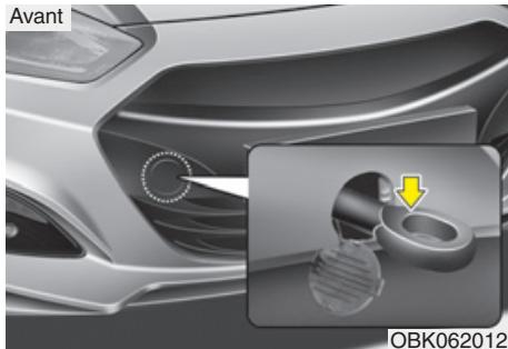 HYUNDAI Genesis coupe (2012-2016) - Crocket de remorquage amovible (si équipé) - 1