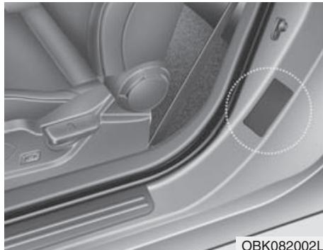 HYUNDAI Genesis coupe (2012-2016) - ÉTIQUETTE DE CERTIFICATION DU VEHICULE - 1