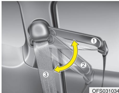 HYUNDAI Genesis coupe (2012-2016) - Déboucler la ceinture de sécurité : - 1