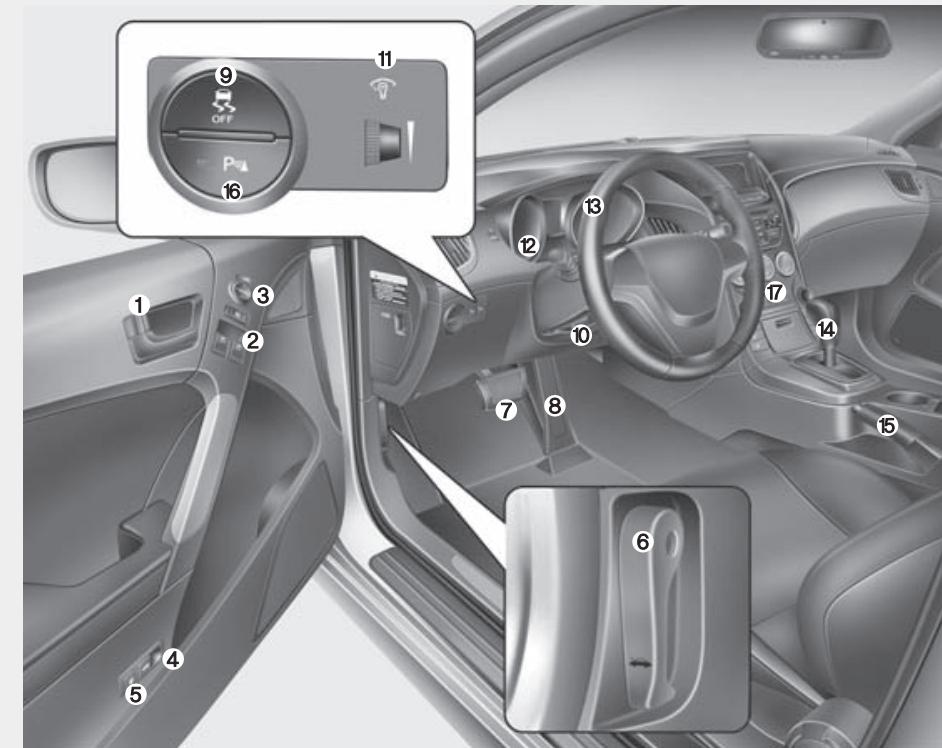HYUNDAI Genesis coupe (2012-2016) - REGARD À L'INTÉRIEUR - 1