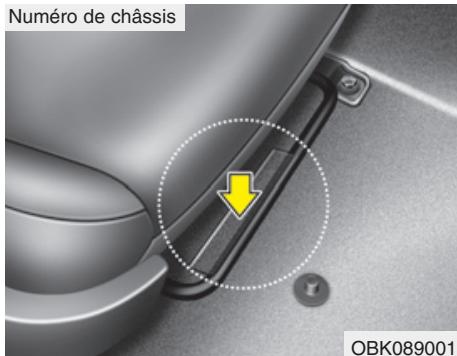 HYUNDAI Genesis coupe (2012-2016) - NUMERO D'IDENTIFICATION DU VEHICULE (NIV) - 1