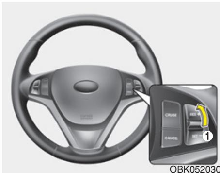 HYUNDAI Genesis coupe (2012-2016) - Pour régler le régulateur à une vitesse : - 2