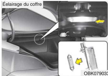 HYUNDAI Genesis coupe (2012-2016) - Remplacement de l'ampoule de la plaque d'immatriculation - 1