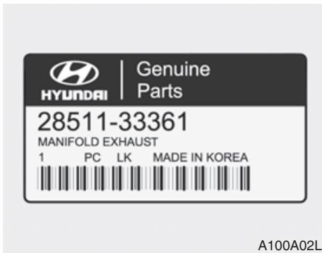 HYUNDAI Genesis coupe (2012-2016) - Comment savoir si on achete bien des pieces de marque Hyundai? - 3