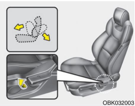 HYUNDAI Genesis coupe (2012-2016) - Ajustement du siège avant - commande manuelle - 1