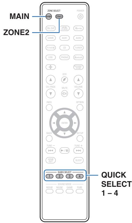DENON AVCX2850H - Fonction de selection rapide plus - 1