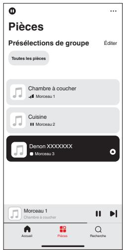 DENON AVCX2850H - ■ Sélectionner une piece/un dispositif - 2