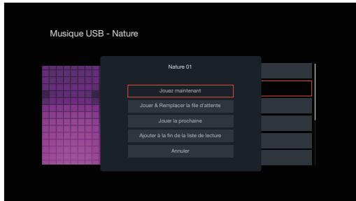 DENON AVCX2850H - Parcourez la musique sur votre dispositif mémoire USB et sélectionnez une musique à dire. - 2