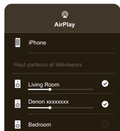 DENON AVCX2850H - Appuyez sur les apparèils/enceintes que vous souhaitez utiliser. - 1