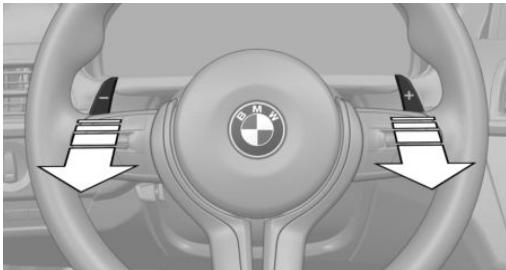 BMW M4 COUPÉ (2017-2020) - Via les palettes de commande sur le volant - 1