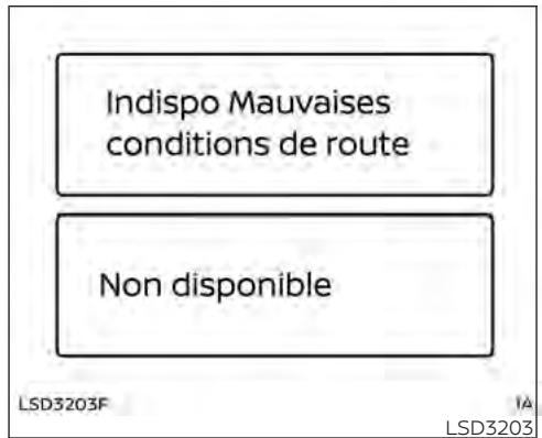 INFINITI QX55 (2022) - Zones de détection du système d'assistance au contrôle de distance sur des routes sinueuses. - 1