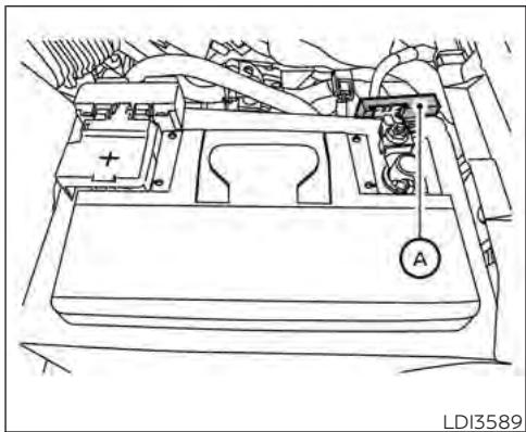 INFINITI QX55 (2022) - DÉMARRAGE À L'AIDE D'UNE BATTERIE DE SECOURS - 1