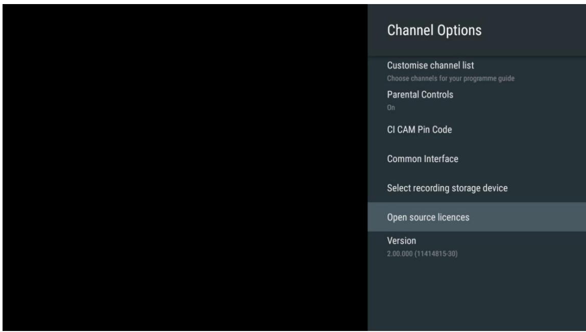 THOMSON 55QG4S14 - Licences de logiciels libres - 1
