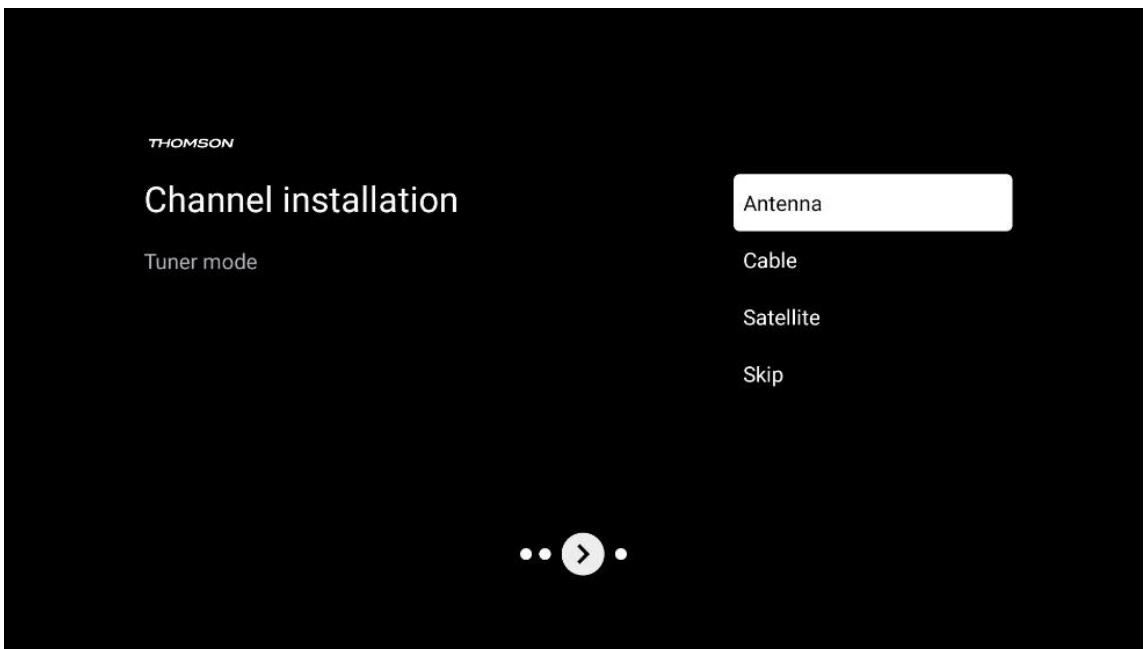 THOMSON 55QG4S14 - Installation du canal - 1