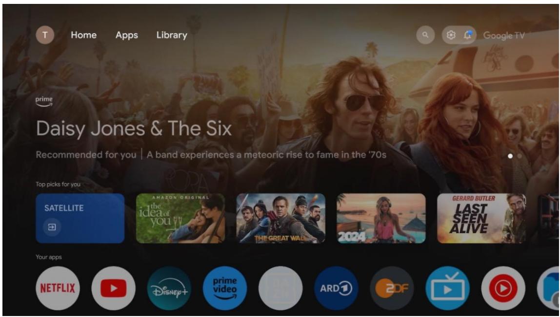 THOMSON 55QG4S14 - Écran d'accueil - 1