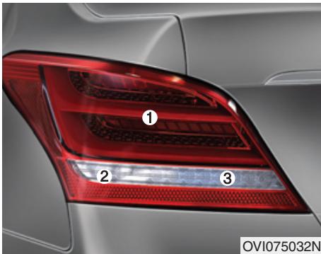 HYUNDAI Equus (2009-2016) - Remplacement des ampoules des feux arrière - 1