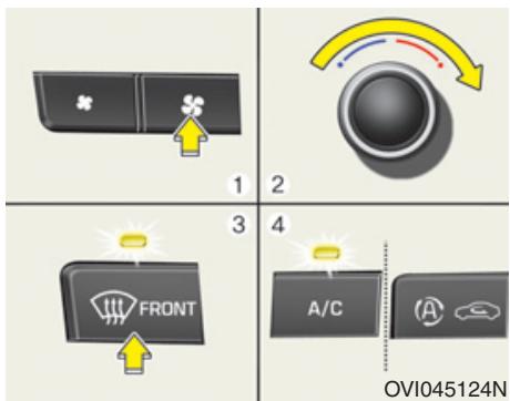 HYUNDAI Equus (2009-2016) - Pour dégivrer l'extérieur du pare-brise - 1