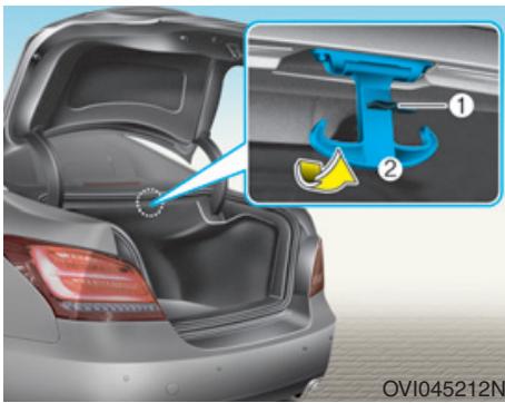 HYUNDAI Equus (2009-2016) - Porte-sacs (si équipé) - 1