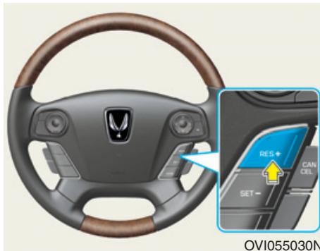 HYUNDAI Equus (2009-2016) - Pour augmenter la vitesse de conduite : - 1