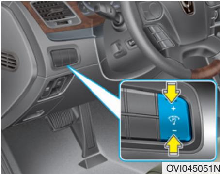HYUNDAI Equus (2009-2016) - Réglage de la luminosité du tableau de bord - 1