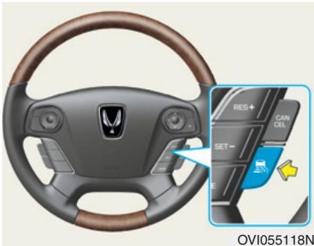HYUNDAI Equus (2009-2016) - Distance entre les véhicules déterminée par le régulateur de vitesse intelligent - 1