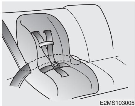 HYUNDAI Equus (2009-2016) - Utiliser le mode de verrouillage automatique d'une ceinture de sécurité - 1