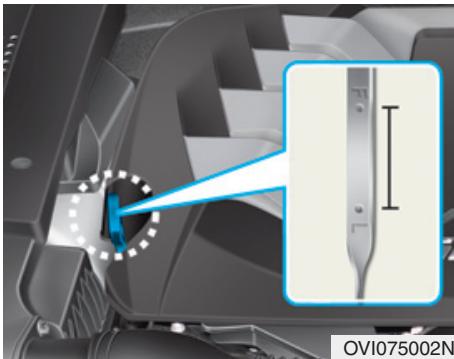 HYUNDAI Equus (2009-2016) - Vérification du niveau d'huile de moteur - 1
