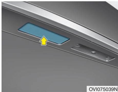 HYUNDAI Equus (2009-2016) - Remplacement des ampoules d'éclairage de la plaque d'immatriculation - 1