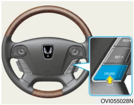 HYUNDAI Equus (2009-2016) - Pour éteindre le régulateur de vitesse intelligent, effectuer l'une de ces opérations : - 1