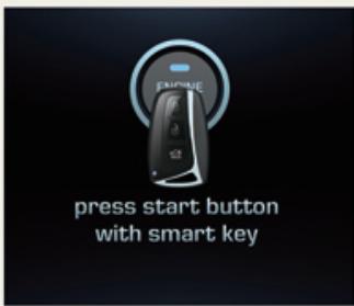 HYUNDAI Equus (2009-2016) - Press start button with Smart Key (appuyer sur le bouton de démarrage avec la clé intelligente) - 1