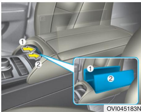 HYUNDAI Equus (2009-2016) - Compartiment de rangement dans la console centrale - 1