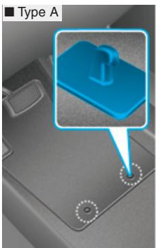 HYUNDAI Equus (2009-2016) - Ancrage pour tapis de sol (si équipé) - 1