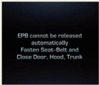HYUNDAI Equus (2009-2016) - L'EPB peut être appliqué automatiquement quand : - 1