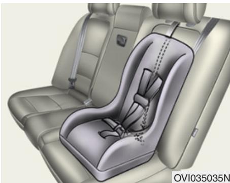 HYUNDAI Equus (2009-2016) - Installation d'un siège pour enfant avec les attaches - 2