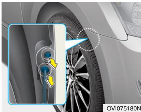 HYUNDAI Equus (2009-2016) - Remplacement des ampoules des phares avant, feux de position, clignotants, catadioptres, phares antibrouillard avant - 5