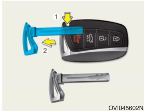 HYUNDAI Equus (2009-2016) - Clé mécanique de la clé intelligente conventionnelle - 1