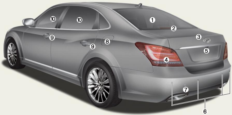 HYUNDAI Equus (2009-2016) - VUE D'ENSEMBLE DE L'EXTÉRIEUR - 2