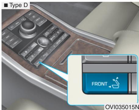 HYUNDAI Equus (2009-2016) - Commutateurs supplémentaires de réglage du siège du passager avant (si équipé) - 4